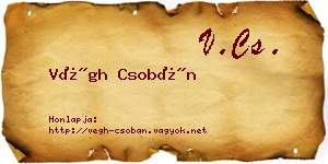 Végh Csobán névjegykártya